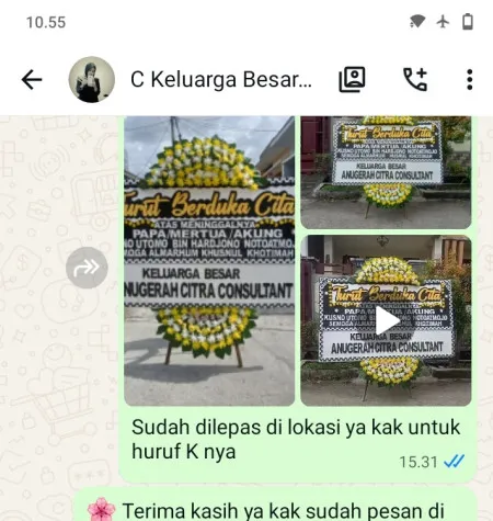Pengiriman Papan Bunga Duka Galaxy Bekasi