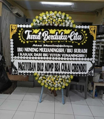 Papan Bunga di Galaxy Bekasi